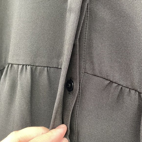 Tuckernuck Women's Black Stretch Crepe Royal Shirt Dress Mini Half Sleeve sz XXL - Picture 6 of 7